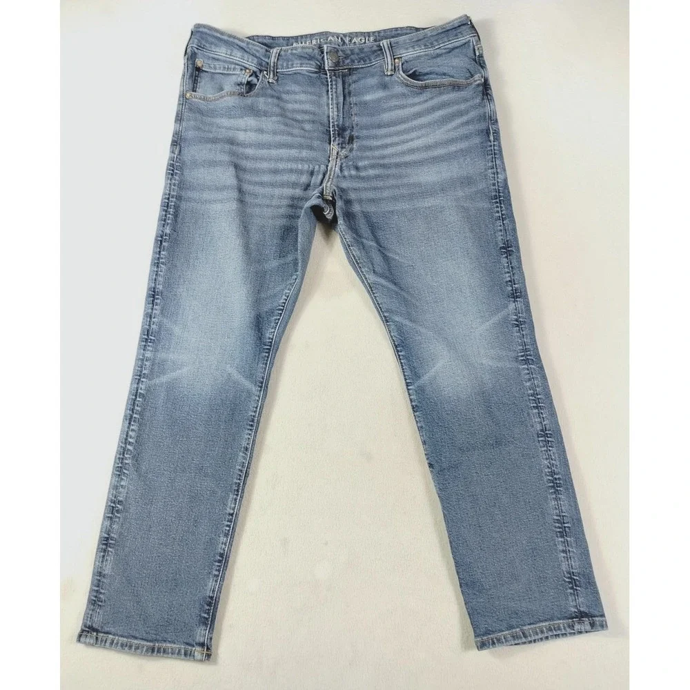 American Eagle Airflex+ Jeans Mens 38 Blue Medium Wash Athletic Fit Denim Casual